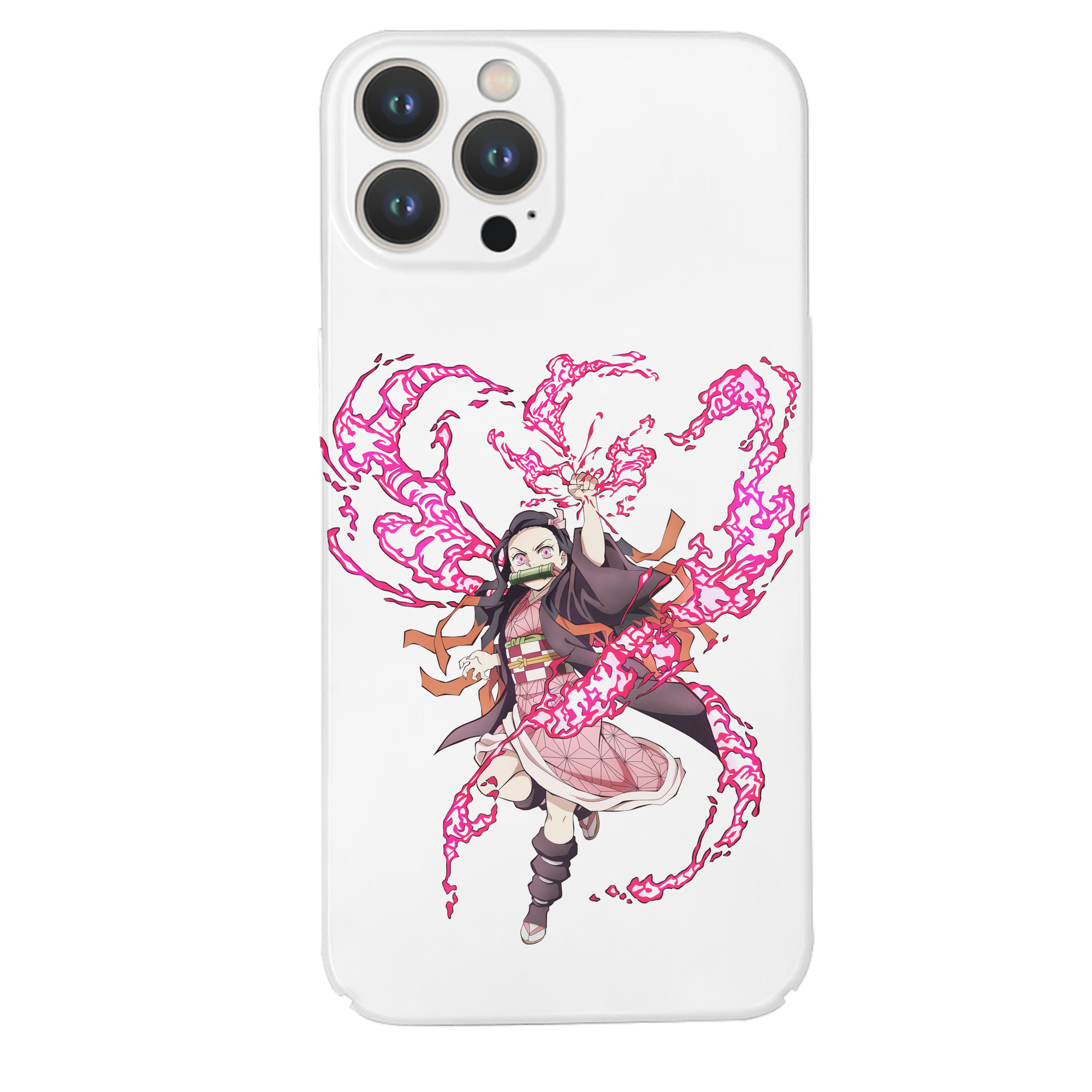 （画像用） 鬼滅の刃（きめつのやいば）竈門 禰󠄀豆子／かまど ねずこ Kamado Nezuko 【iPhone 14シリーズ対応】ハードケース
